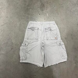 Vintage Y2K baggy grey American eagle skater‎ cargo utility shorts